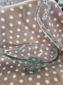 glass swan
