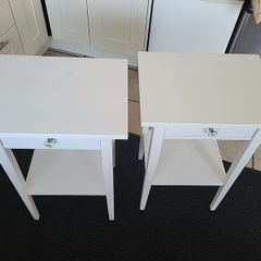 bed side lockers white - 40 euro for both