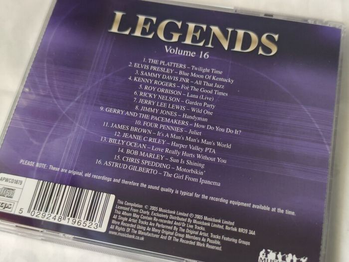 Legends - Volume 16 Cd