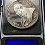 Rare Winston Churchill Memorial 1965 Silver .999 Medal BCS5 Image 3