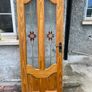 Solid Timber Front Door with Decorative Glass - Door 1 Image 2
