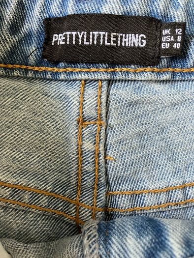 Size 12 Distressed Denim Shorts by Pretty Little Thing