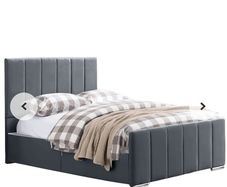 Kingsize plush velvet divan bed