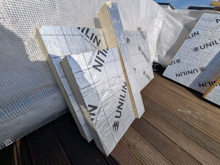 4x 100mm UNILIN PIR Insulation Boards