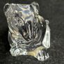 Vintage Lead Crystal Mouse Figurine / Desk Accessory Image 2
