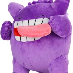 Pokemon Gengar tongue out 19cm plush toy