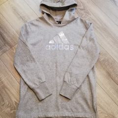 Adidas hoodie Grey 13-14YRS or S to M size