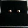 Vintage Sold 9ct Gold 375 Ball Stud Earrings 0,80g Image 7
