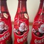 5 Vintage Christmas Coca Cola bottles Image 2