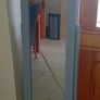 Grey freestanding jewellery cabinet with mirror Image 3