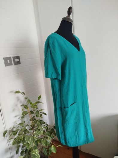 M&S linen dress as new size 12-14