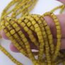 Antique Venetian Yellow Trade 3-5mm Beads Necklace Strands Image 10