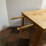 Solid Oak Extendable Dining Table Diamond Furniture excellent Condition Image 4