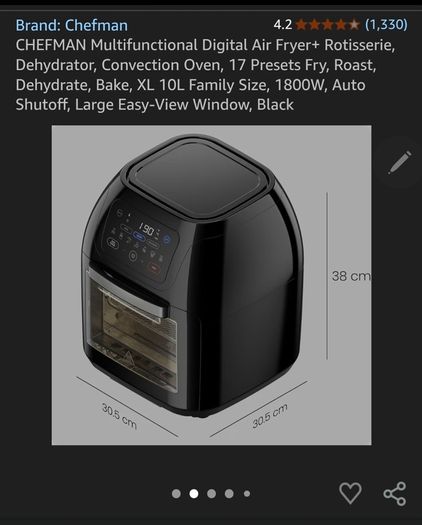 airfryer, cheats multifunction 10L airfryer