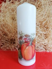 Decorative autumn halloween pumpkin gift candle / home decoration