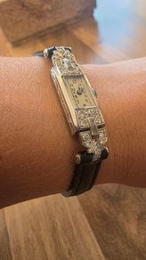 Platinum Art Deco Cocktail Watch