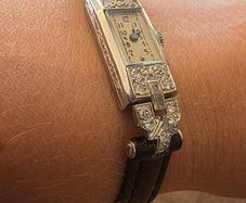 Platinum Art Deco Cocktail Watch