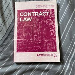 2025-2026 Law School Contract Law Fe1 Manual