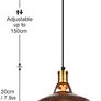 Vintage Industrial Loft Pendant Light Led lamp for Restaurant/Cafe/Bar/Home Especial Creative lamp Chain Pendant Lamp (Rust 2 Pack) Image 2