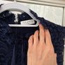 Sandro navy lace  dress  . 10-12 Image 4