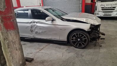 BMW after an accident