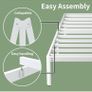King Size Bed Frame 30.5 cm High with Rounded Corner Legs Image 4