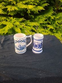 Duo delft heineken mugs postage possible
