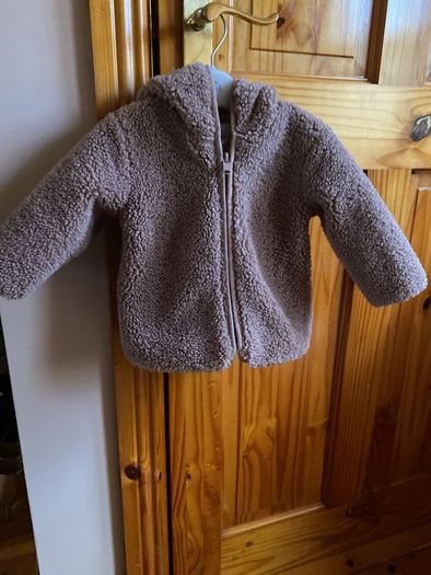 Borg baby hooded jacket