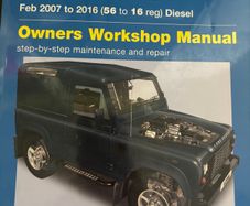 Land Rover Defender Manual 2007 to 2016