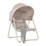 Outdoor Swing Chair with Adjustable Canopy Padded Cushions Image 3