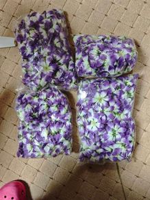 purple faux flowers bundle wholesale