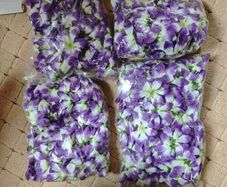 purple faux flowers bundle wholesale