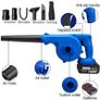 Blue 2 Battery 1600W Cordless Electric Air Blower 2 In 1 Blowing&Suction Leaf Blower PC Dust Collector Vacuum Cleanner For Makita 18V Battery Image 6