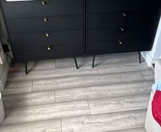 2x Barcelona 4 Drawer Chest - Black Wood Effect with Gold Handles