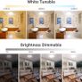NEW SALE Smart LED Ceiling Light Dimmable, RGB Colour Changing Ceiling Light, App or Voice Control, IP54 Waterproof, 15W 1250lm, 2700K-6500K Tunable Image 4
