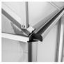 Aluminium Greenhouse Garden Greenhouse Various Models 250 x 185 x 195 cm with Base Image 8