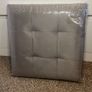 Grey ottoman footstool Image 4