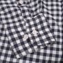 United Colors of Benetton Black & White Gingham Check Long Sleeve Shirt Mens Size S Image 3