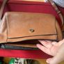 dune brown or tan crossbody bag. Good condition. Image 4