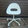 White Swivel Chair Image 2