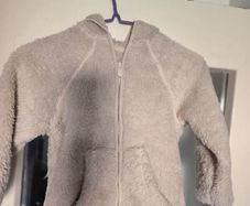 Girls Fluffy Fleece Zip-Up Hoodie