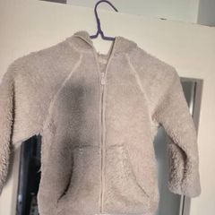 Girls Fluffy Fleece Zip-Up Hoodie