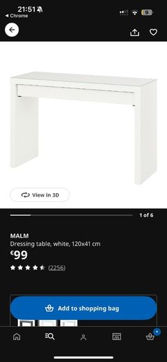 Ikea malm dressing table
