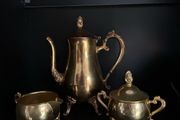 Antique Gold Plated Teapot Set