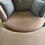 REDUCED DFS ORKA SET: sofa bed / swivel chair / half moon footstool Image 5