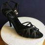 Vintage KAREN MILLEN Black Strappy Sandals 39.5 Image 4