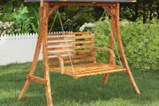 Swing Frame with Anthracite Roof Spruce Wood with Teak Finish