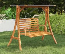 Swing Frame with Anthracite Roof Spruce Wood with Teak Finish