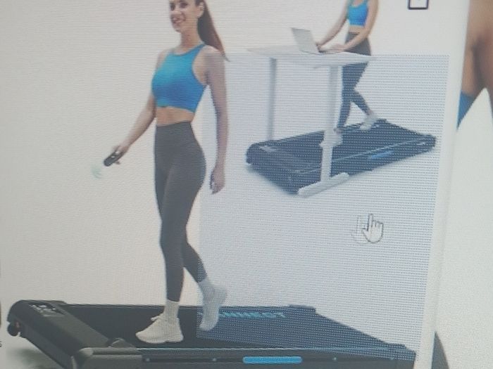 Treadmill for home with 33OlBS capacity 2 75 HP upgraded portable under desk running machine  with  magnet. REMOTE CONTROL,LED REPLAY. COLOUR BLACK-BLUE .HARDLY USED BOUGHT FEW  MONTHS AGO.