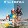 NEW SALE | Action Camera 4K 20MP GA100 Waterproof 40M Underwater Camera for Snorkeling, EIS Stabilization WiFi 170 Degree Wide Angle Helmet Camera Image 2